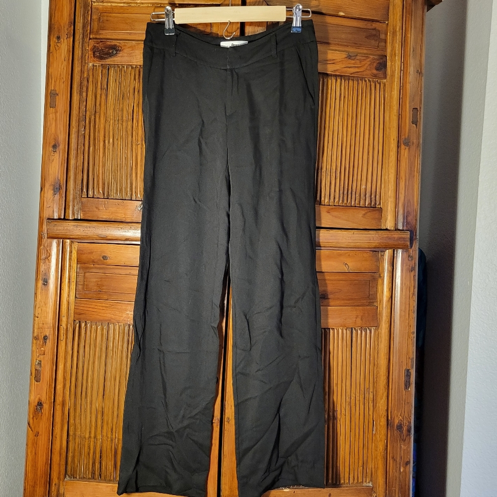 Anine Bing black tencel pants